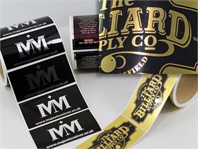 Metallic stickers and labels